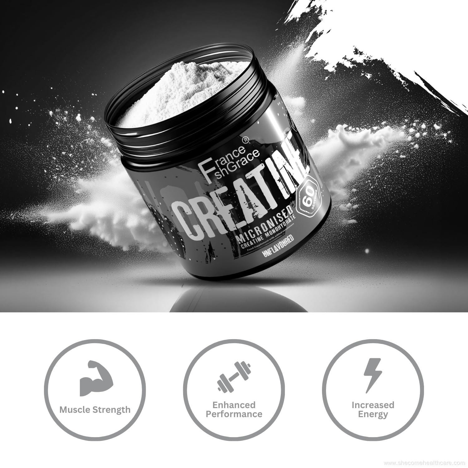 Creatine Improves exercise performance Monohydrate powder