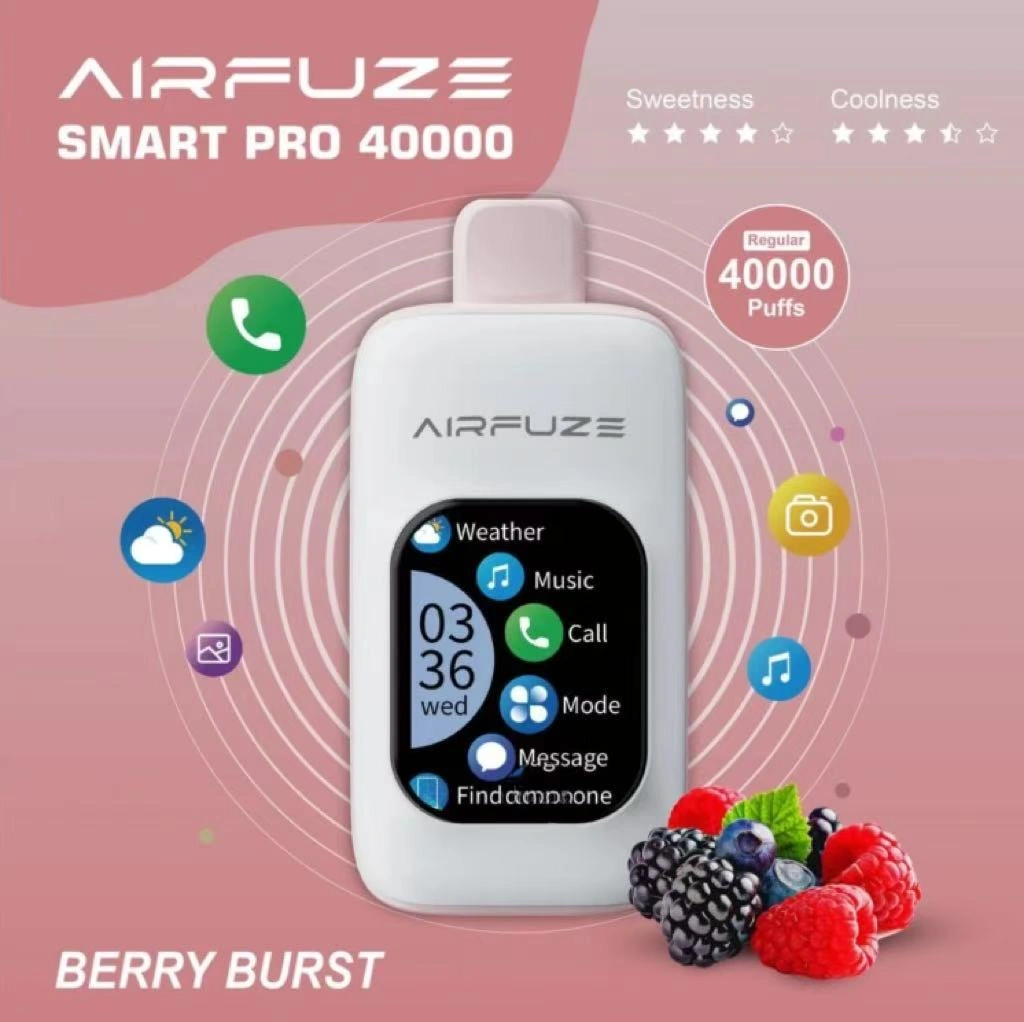 Airfuze Smart Pro 40000 Puffs Vape Europe Warehouse Gwneuthurwr China