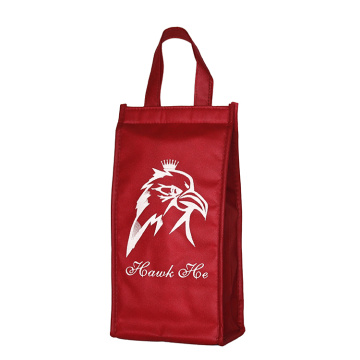 Custom Cooler Delivery Insulated Nonwoven Wine Bag