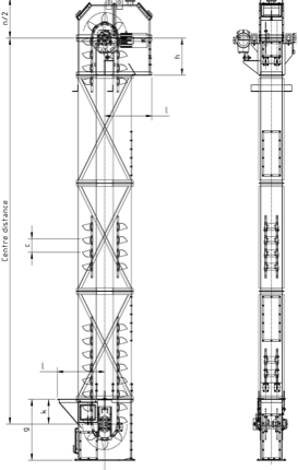 Layout Bucket Elevator