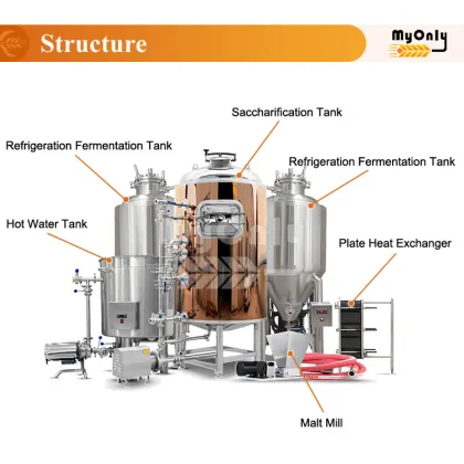 1 Bbl Electric Draft Beer Brewery System - Small Beer Brew Machine Price
