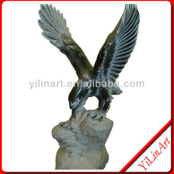 Black Marble Eagle Statue Sculptures YL-D109