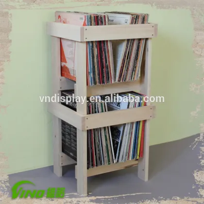 Solid Wood Album Crate , Vinly Record Storage Crate , Record Holder