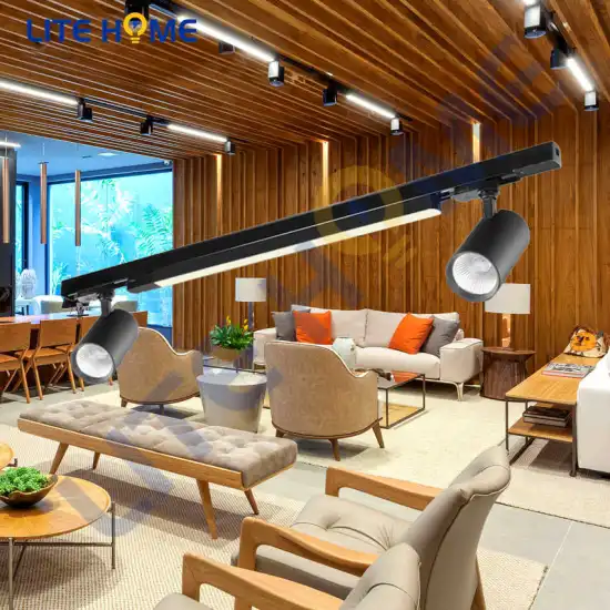 Modern Office LED Lighting Systems: 2ft to 8ft Pendant, Recessed, and Track Lights