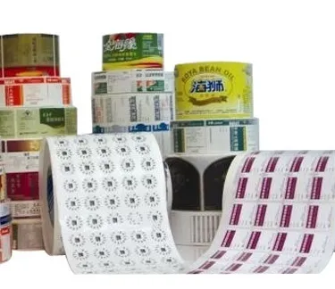 Plain waterproof transparent vinyl sticker paper rolls