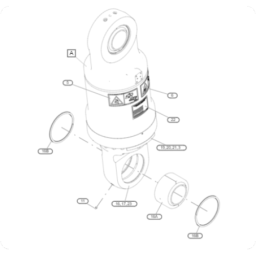 Truck 789B rear axle suspension 4397437/439-7437