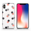 3D Round Transparent Soft Case för iPhone X