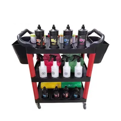 Mobile Car Wash Tool Trolley: Cleaning Carts and Wheels