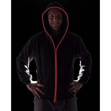 Kleurrijke Lights Up hoodie met rits