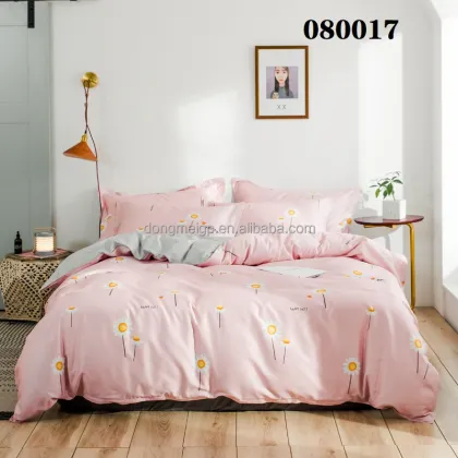 Cotton Home Textile Set - 4 Piece Bed Sheet Set