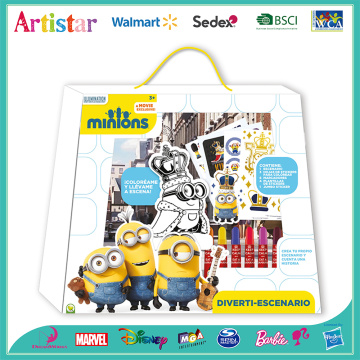 MINIONS coloring carry art set