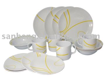 16 pcs melamine dinnerset
