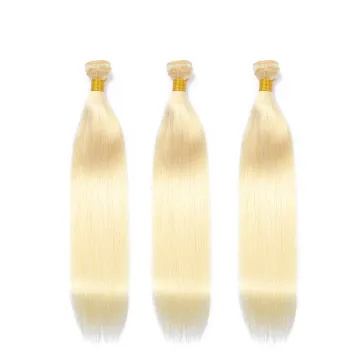 X-TRESS RuiMei Raw Indian Temple Blonde Human Hair Extension Straight Human Hair Bundle Weave With Closure For Hair Vendors