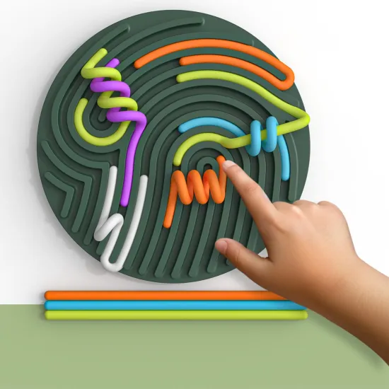 Silicone Sensory Activity Board: Educational Training Equipment for Young Children and Kids