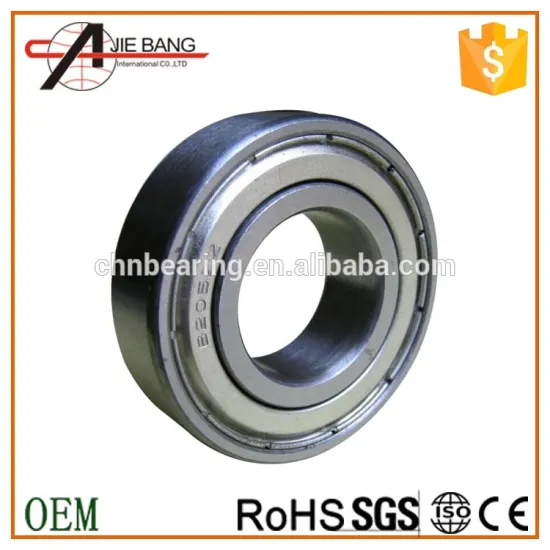 Chrome steel deep groove ball bearing 6205Z