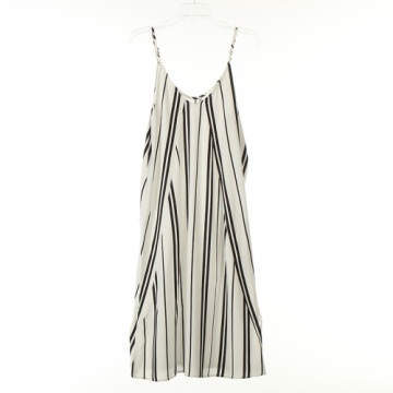 Lining Skirts Print Viscose Rustic Stripe Long Dress