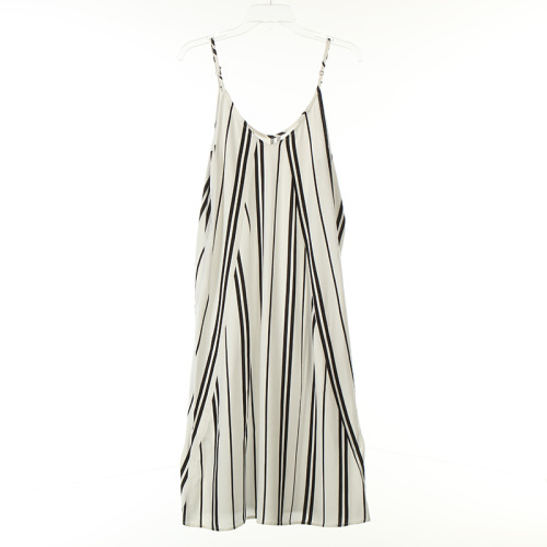 Lining Skirts Print Viscose Rustic Stripe Long Dress