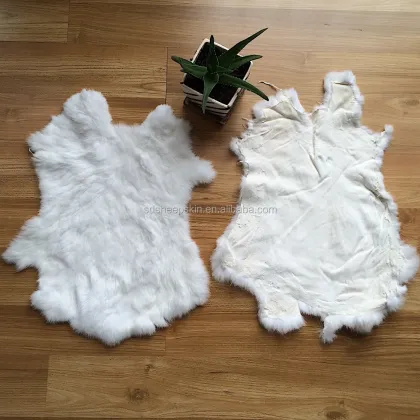 Nature Rabbit Plate Grey Animal Skin Blanket