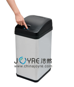 60L large size environment-friendly auto dustbin / square public use sensor rubbish bin / big capacity intelligent trash bin