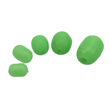 Glowing Green Soft Rubber Stopper Fishing Hooks and Lures
