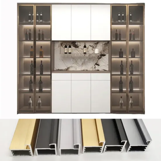 Customized aluminum slim door frames aluminium frame profile