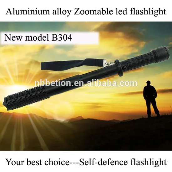 high quality led flashlight self-defense led torch flashlight zoom tactical flashlight