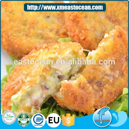 2016 Popular delicious seafood octopus cake with bread frozen fish portions