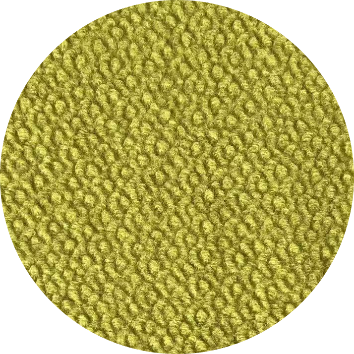 knit boucle effect wool polyester fabric