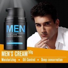 2pcs Men Cream Deep Ocean Moisturizing Cream Multi-effect Nourishing Repair Oil Control Day & Night Face Cream Treatment Acne