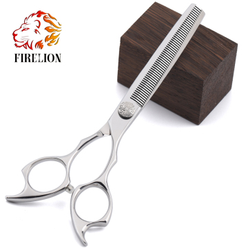 6.0 Inch Flower Screw Pet Scissors Thinning Blade Dog Grooming Scissors