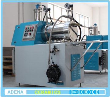 Horizontal sand mill machine for paint and frit