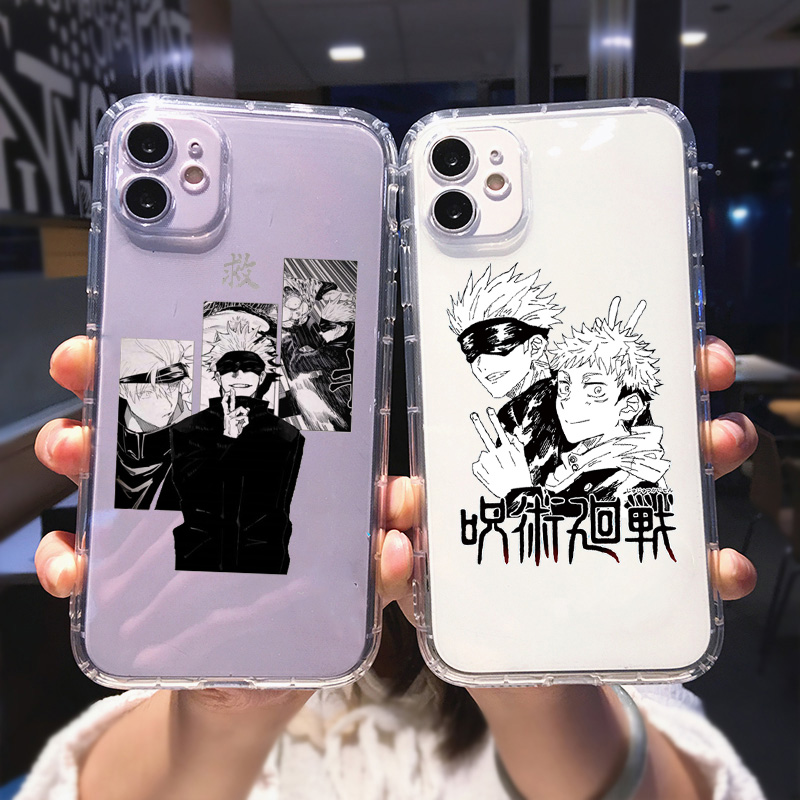 Phone Case for IPhone 11 12 X XR XS Pro MAX SE 6 6S 7 8 Plus Shockproof Silicone Jujutsu Kaisen Anime Phone Shell Case Coque