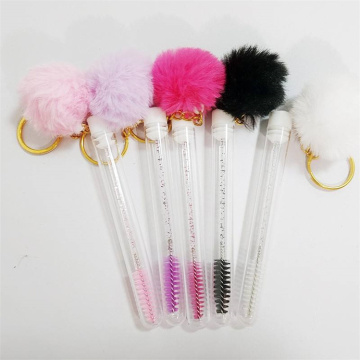 Disposable Eyelash Extension Mascara Spoolie Cleaning Brush with Free Design