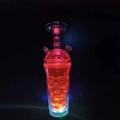 shisha portable hookah cup with led light