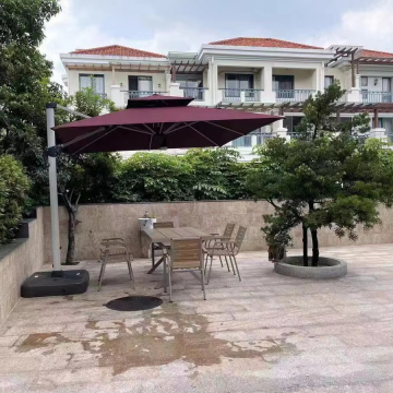 Aluminum Rotating Parasol for Hotel Swimming Pool and Garden