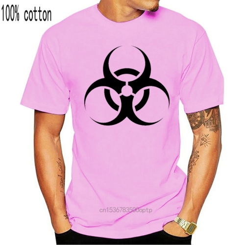 BIOHAZARD SYMBOL MENS T SHIRT CHEMICAL WASTE TOXIC WASTE BIOLOGICAL Newest Top TeesFashion Style Men Teemens tee shirts