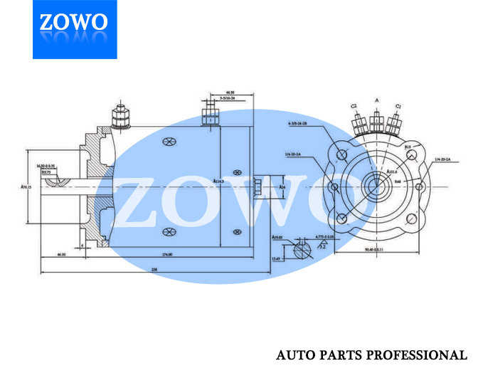 Phjd007 Dc Motor 12v 1 2kw