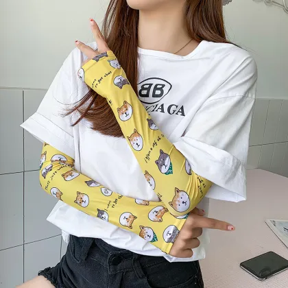 Korean UV Protection Arm Sleeves for Outdoor Sports