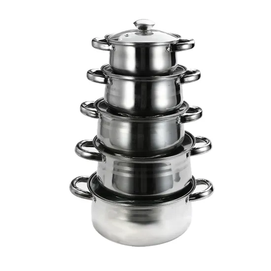 Good Quality Stocks Cooking Pots Stainless Steel Soup Pot Set