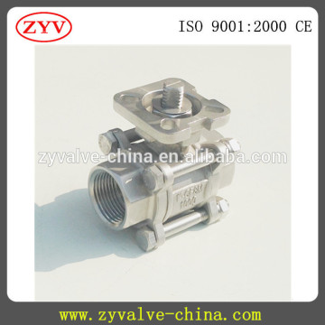 3PC Pneumatic Ball Valve 1000WOG