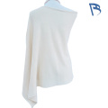Top din tricot fără mâneci bej caise