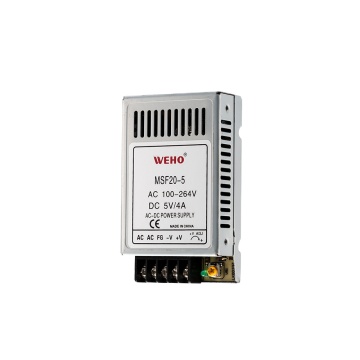 20W AC/DC 5V 4A Power Supply for LED Strips