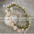 Imitation Rose Flower Garland Wedding Floral Headband