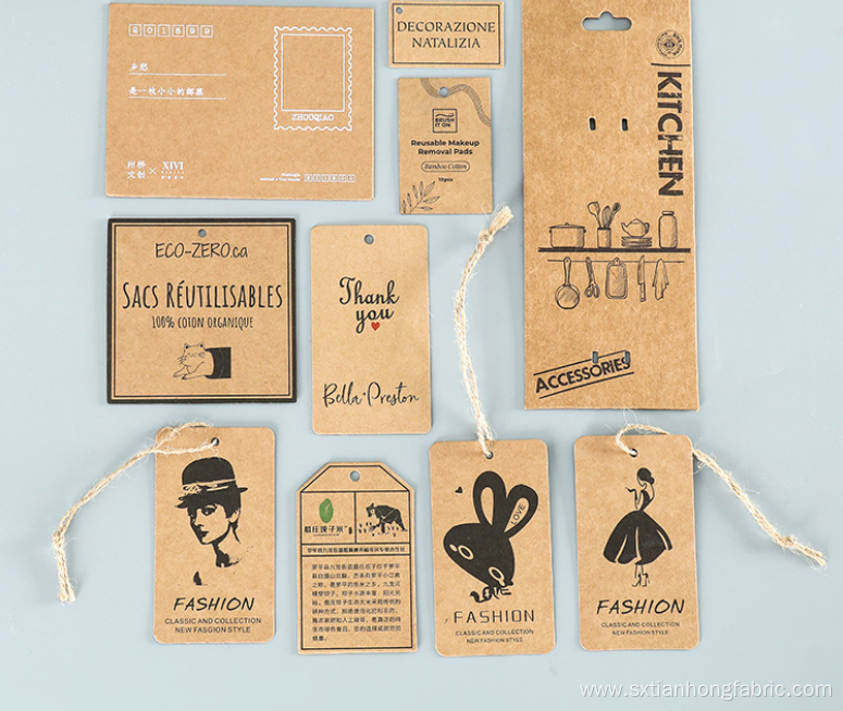 The Different Pattern Clothing Tags