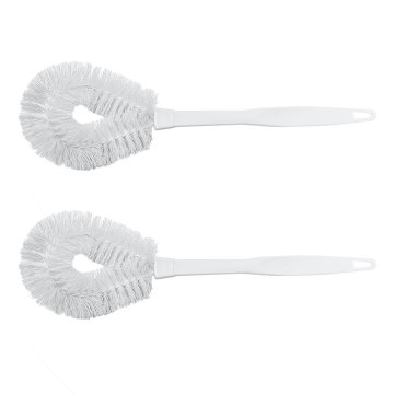 Wholesale Plastic Long Handle Curved Toilet Bowl Brush for Bathroom Cleaning