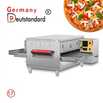 Máquina de horno de pizza transportador comercial con Weel