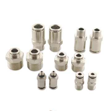 YTPC All-Copper Nickel Plating Push-in Fitting