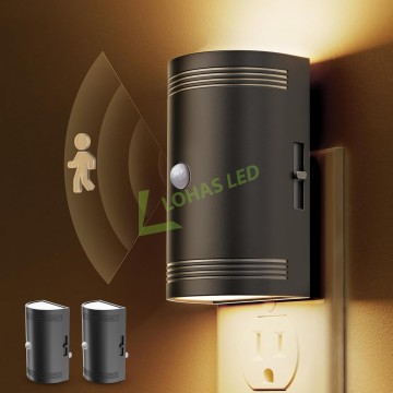LOHAS 0-100LM Motion Sensor Nightlight - Soft White 3000K LED for Bathroom, Bedroom, Hallway