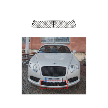 Grilla a maglie del paraurti anteriore nero per Bentley Continental GT 2012-2015 (3W3807667F ABS)