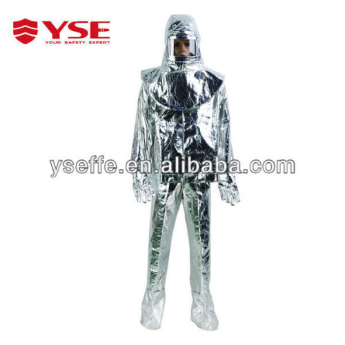 High temperature aluminized fire proximity suit